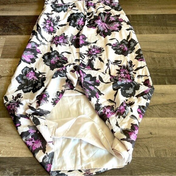 Lori M Collection Maxi Dress Women's Size XL Floral Lavender Strapless Lined - Picture 8 of 12